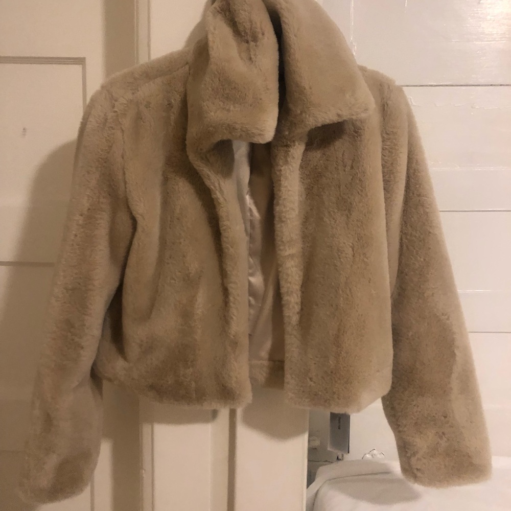 Faux fur jacket